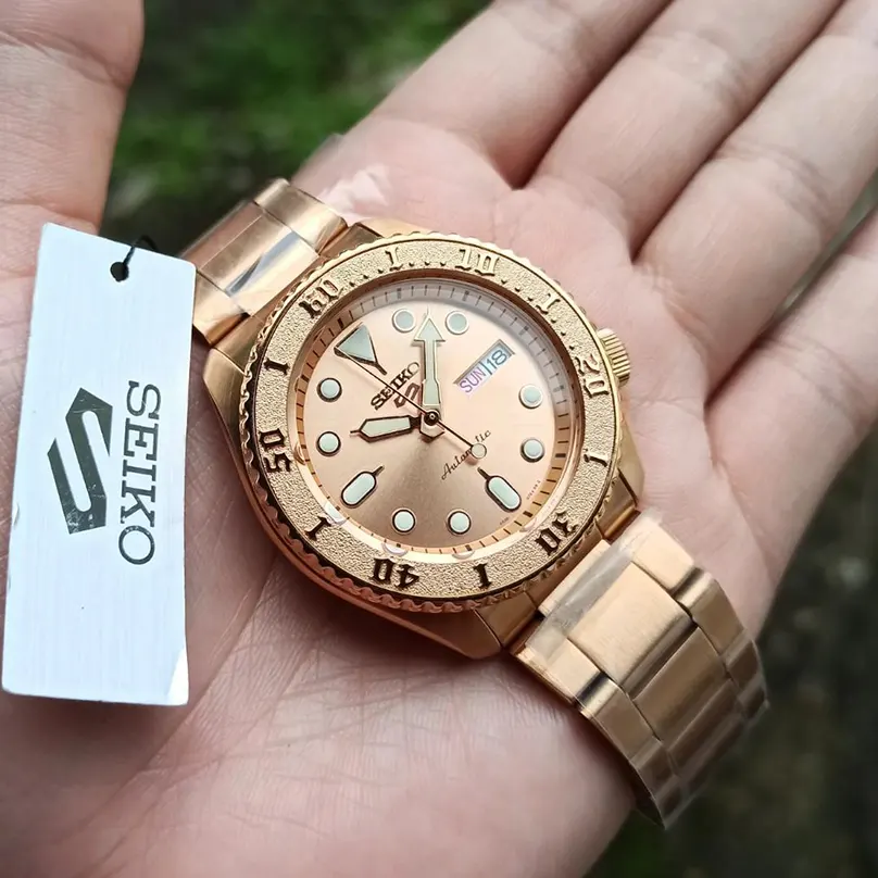 Seiko 5 Sports Limited Edition Rose Gold Men's Watch | SRPE72K1